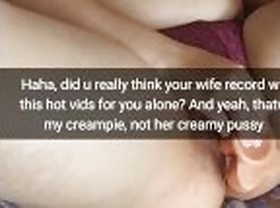 Your wife record this hot home videos with her fuck buddies, not solo!