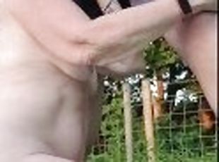 Public Outdoor Fun Compilation - Mature British MILF BJ, Strips and Plays Getting Caught at End