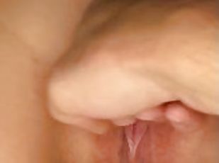 chatte-pussy, amateur, ados, jouet, doigtage, humide