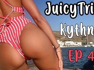 JUICY PUSSY ON THE EDGE -MULTI SQUIRT IN PUBLIC - GREECE  LaraJuicy