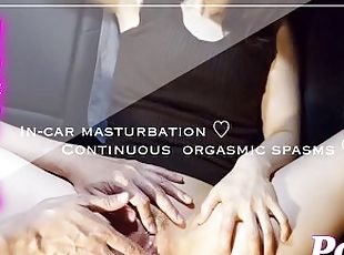 maszturbálás, orgazmus, asszonyok, játékszer, japán, kocsi, nedves-punci