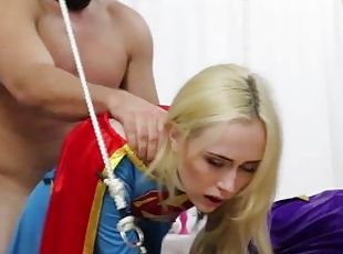 Candy White / Viva Athena “Supergirl Solo 1-3” Bondage Doggystyle Cowgirl Blowjobs Deepthroat Oral