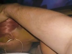 whore gets spun and swallows cock