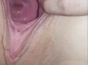 Wide open pussy, deep cervix