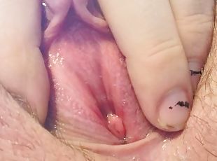 klitoris, svær, onani, orgasme, pissing, pussy, squirt, amatør, leke, cum