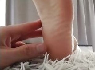 Gentle feet massage