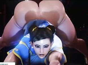 CHUN LI RECORDING A SPECIAL VIDEO FOR HER SECRET ACCAUNT  STREET FIGHTER HENTAI ANIMATION 4K 60FPS