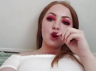 Redhead Slut Stuffs Pussy With Something Sweet - only.fawns on OF - find meeee