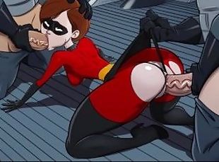 The Incredibles Parody Anal xxx Cartoon Compilation - Cheating Wife Caught