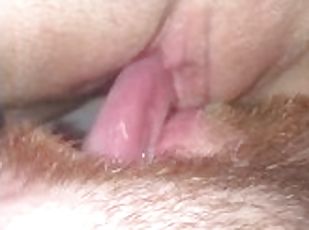 Cum Covered Pussy Gets Licked Up