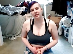 Femdom Girlfriend Teaches You How to Suck Cock