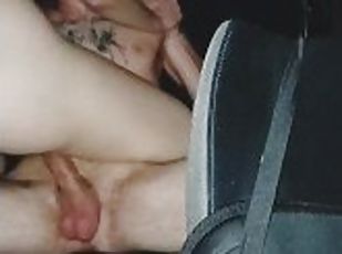 first carsex, blowjob and fuck with a Petite twenty year old(full video on onlyfans)
