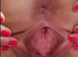 Gaping Pussy and Anal — Pregnant Milf