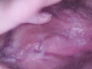 clitoris-bagian-atas-vagina-paling-sensitif, mastubasi, vagina-pussy, amatir, sperma, teransang, seorang-diri