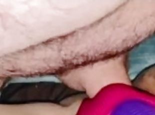 Hubby catches me playing with my self and fucks me.
