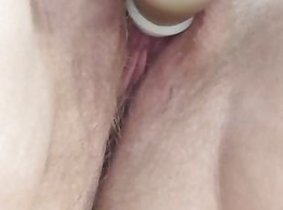 clitoris, orgasmi, pillu-pussy, amatööri, soolo, märkä, pikkuinen-tiny