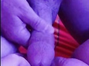 POV Hot stud teases and stuffs big cock in my fat pussy. I love watching it go in.