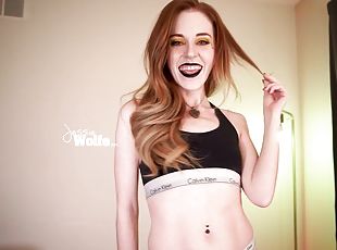 Jessie Wolfe ginger teen makes you cum