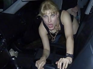 Blonde MILF gangbanged in Public - amateur porn