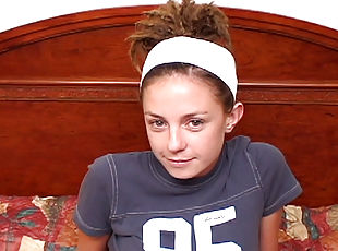Tall and skinny dreadlock wearing hairy teenager suck a fa