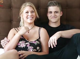Blonde 18 Year Old Teen With Natural HUGE Tits Gets Fucked By College Jock