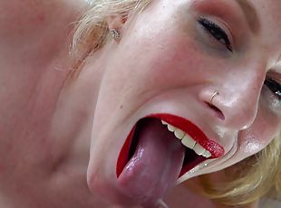 Close up POV video of horny Alexxa Starr being fucked hard