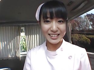 pielęgniarka, japońskie, pov, uniform