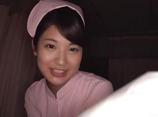 infirmière, babes, fellation, japonais, couple, point-de-vue, mignonne, uniformes