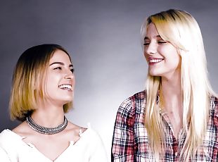 Teens Kristen Scott and Kenna James enjoy having lesbian sex