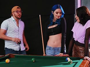 lésbicas, estrela-porno, piscina