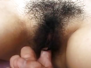 berambut, vagina-pussy, jepang, pasangan, permainan-jari