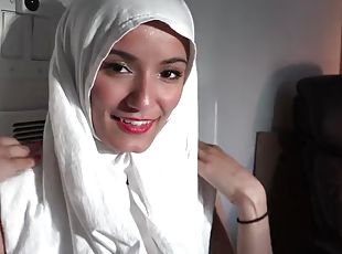 arabisk, hindu-kvinnor, vacker, vit