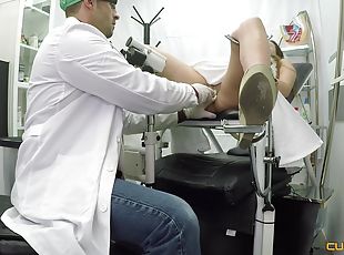 Nasty doctor is interested in Melany Kiss' tight pussy hole