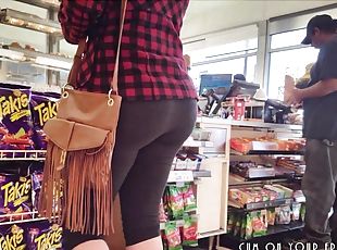Young College Babe At The Store