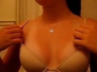 Horny teen with nice tits