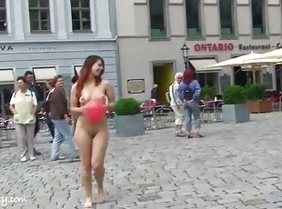 на-улице, секс-на-публике, рыжие