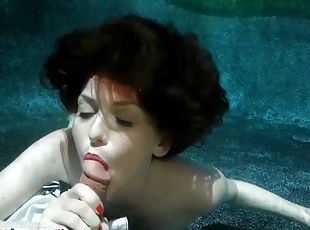 pornósztár, párok, víz-alatt