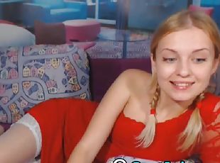 Hot Blonde Babe Webcam Masturbation