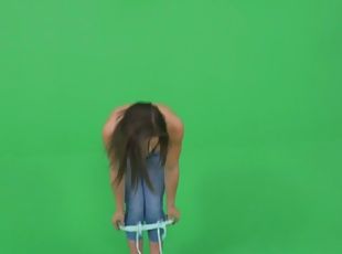 Abella danger filming a promo video