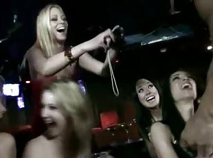 cfnm party with a blowjob