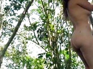 my husband films me masturbating in the woods