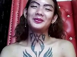 aasialainen, isot-tissit, shemale, amatööri, mälliotos, ladyboy, nätti, perä-butt, tatuointi