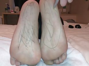asiatisk, fötter, fetisch, kinesisk