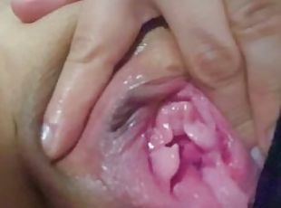 clitoris-bagian-atas-vagina-paling-sensitif, mastubasi, orgasme, vagina-pussy, amatir, cumshot-keluarnya-sperma, latina, pasangan, sudut-pandang, celana-dalam-wanita
