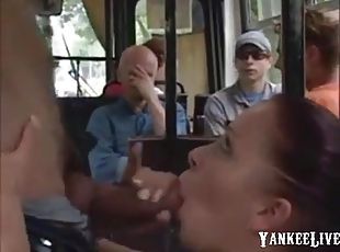 Dirty Hot Public Sex - In The Bus