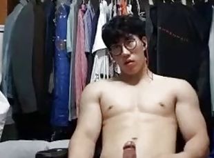 masturbación, gay, culazo, a-solas, coreano