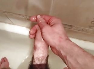 banyo-yapma, mastürbasyon-masturbation, boşalma, fışkıran-su, amatör, üstüneyüzüne-boşalma, mastürbasyon, duş, tek-kişilik