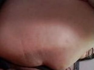 Bbw teasing pussy with dildo while wearing butt plug