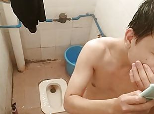 asiatique, papa, masturbation, anal, énorme-bite, gay, black, joufflue, webcam, chinoise