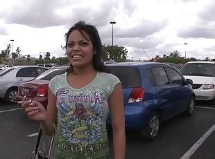 Picking Up a Sexy Amateur to Fuck Her in the Van in Reality Porn Vid